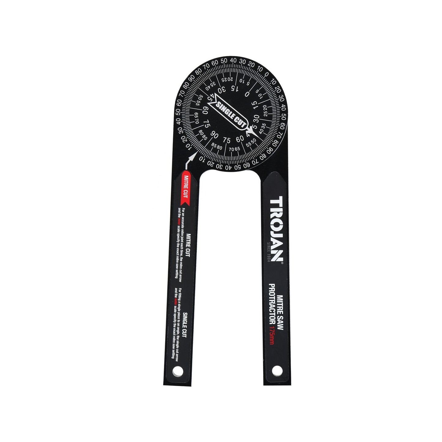 Trojan Mitre Saw Protractor - 175mm