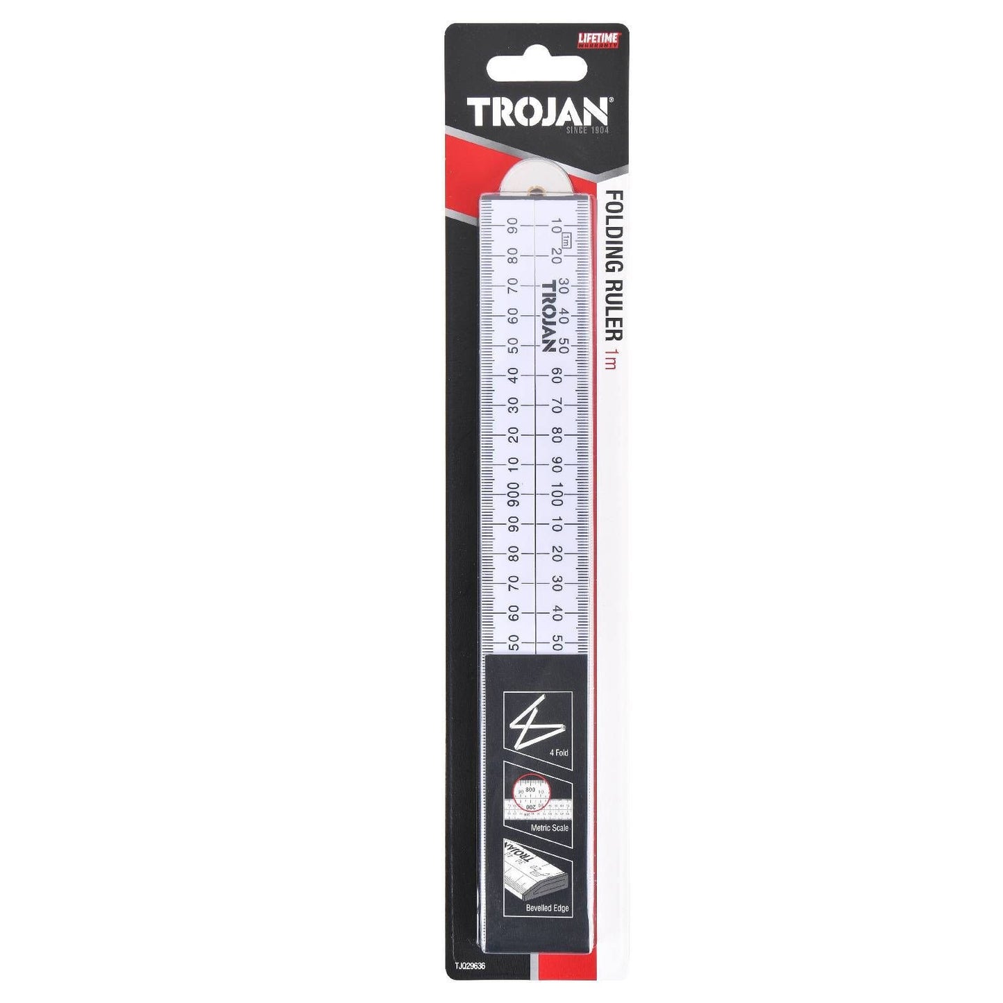 Trojan Folding Ruler - 1m