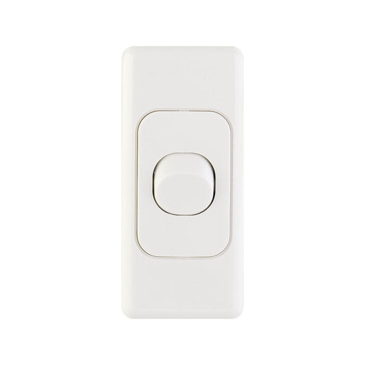 DETA Single Architrave Switch - White