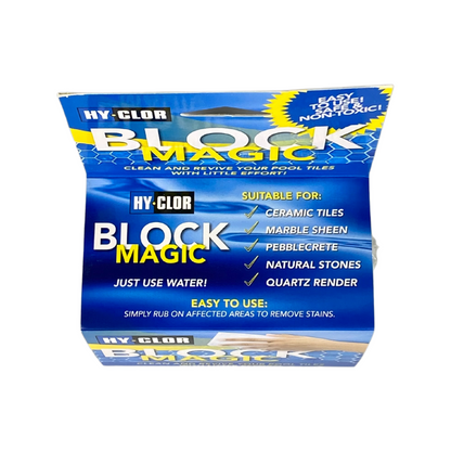 Hy Clor Magic Block - 110mm - Chemical Free - Pool Stain Remover