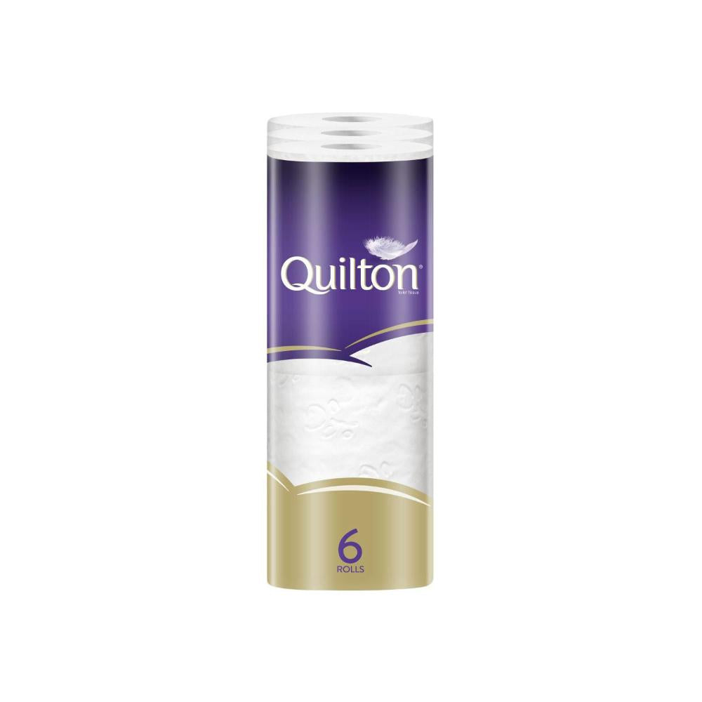 Quilton 4 Ply White Gold Toilet Paper - 6 pack