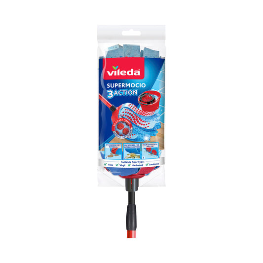 Vileda Super Microfibre With Telescopic Handle Mop - 1 each
