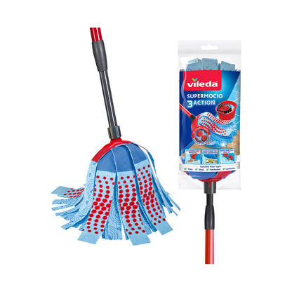 Vileda Super Microfibre With Telescopic Handle Mop - 1 each