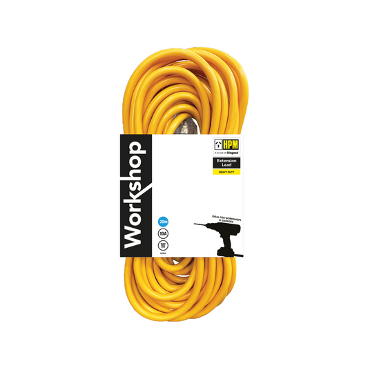 HPM Workshop Extension Lead 20m 1.0mm² 10A 3 Core