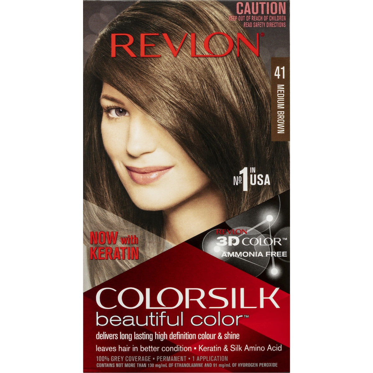 Revlon Colorsilk Beautiful Color 41 Medium Brown Each