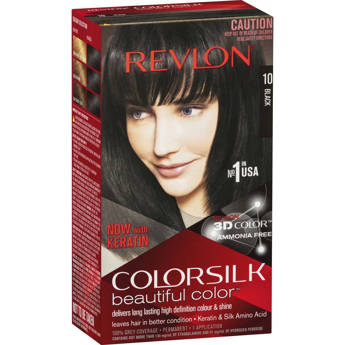 Revlon Colorsilk Beautiful Color 10 Black Each