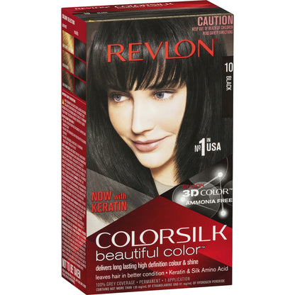 Revlon Colorsilk Beautiful Color 10 Black Each