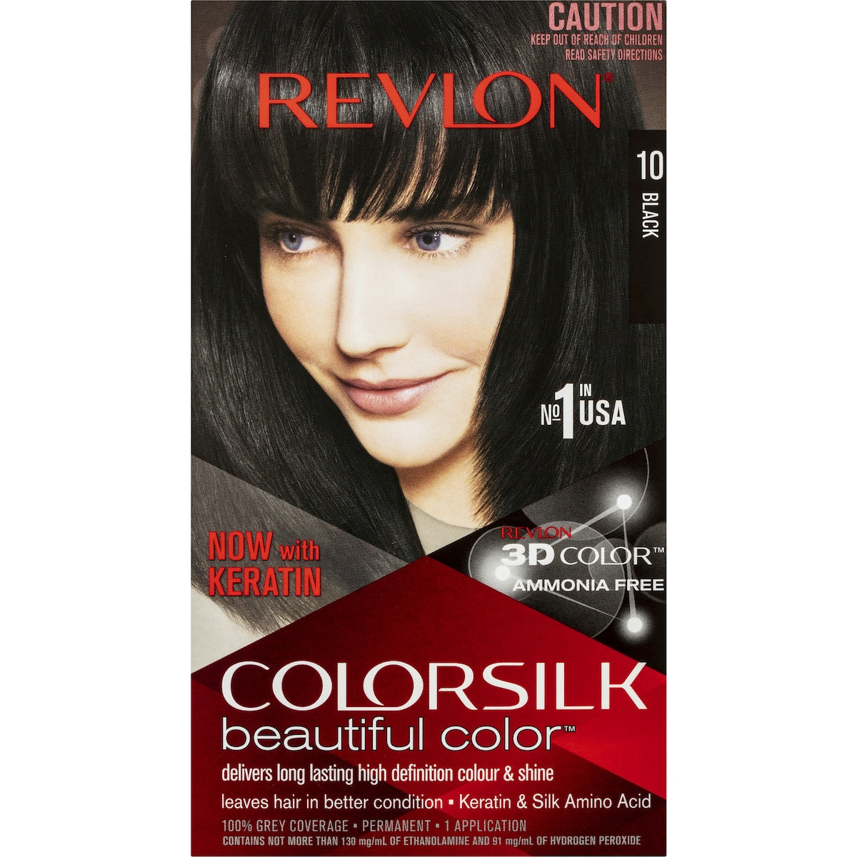 Revlon Colorsilk Beautiful Color 10 Black Each