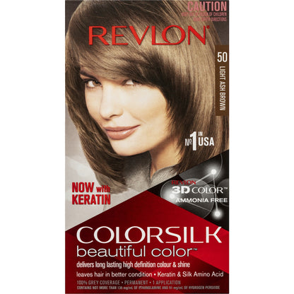 Revlon Colorsilk Beautiful Color 50 Light Ash Brown Each