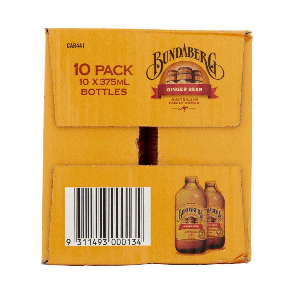 Bundaberg Ginger Beer 10x375ml - 10 pack