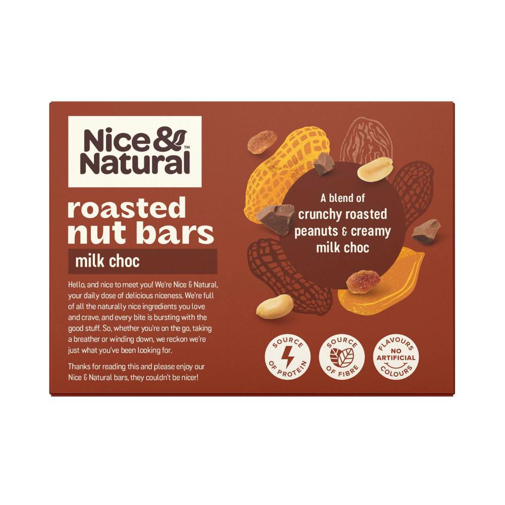 Nice & Natural Nut Bars With Milk Choc Multipack Snacks 6 Pack - 192g
