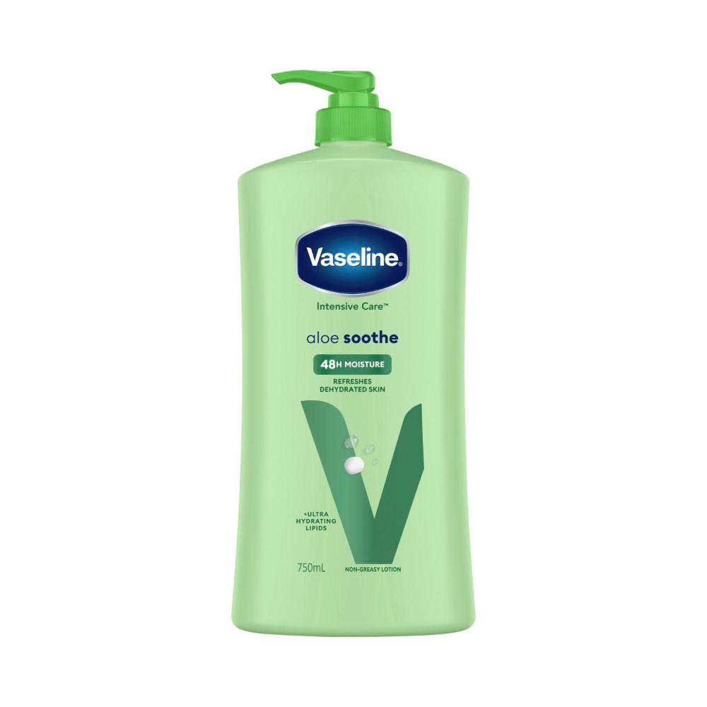 Vaseline Moisturising Body Lotion Intensive Care Aloe Smooth - 750mL