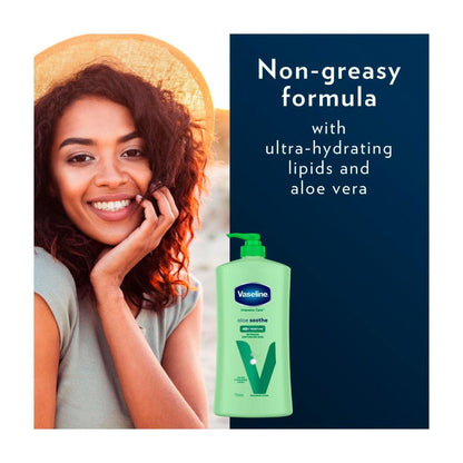 Vaseline Moisturising Body Lotion Intensive Care Aloe Smooth - 750mL