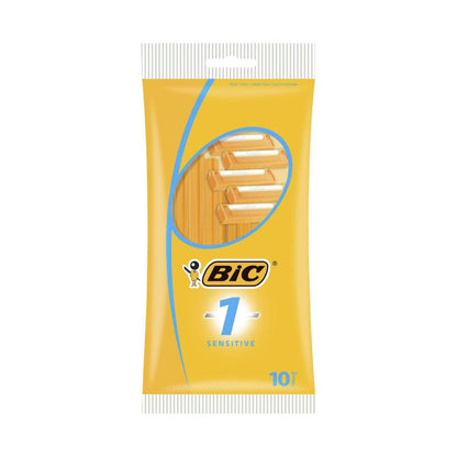 Bic Single Blade Disposable Razors For Sensitive Skin - 10 pack