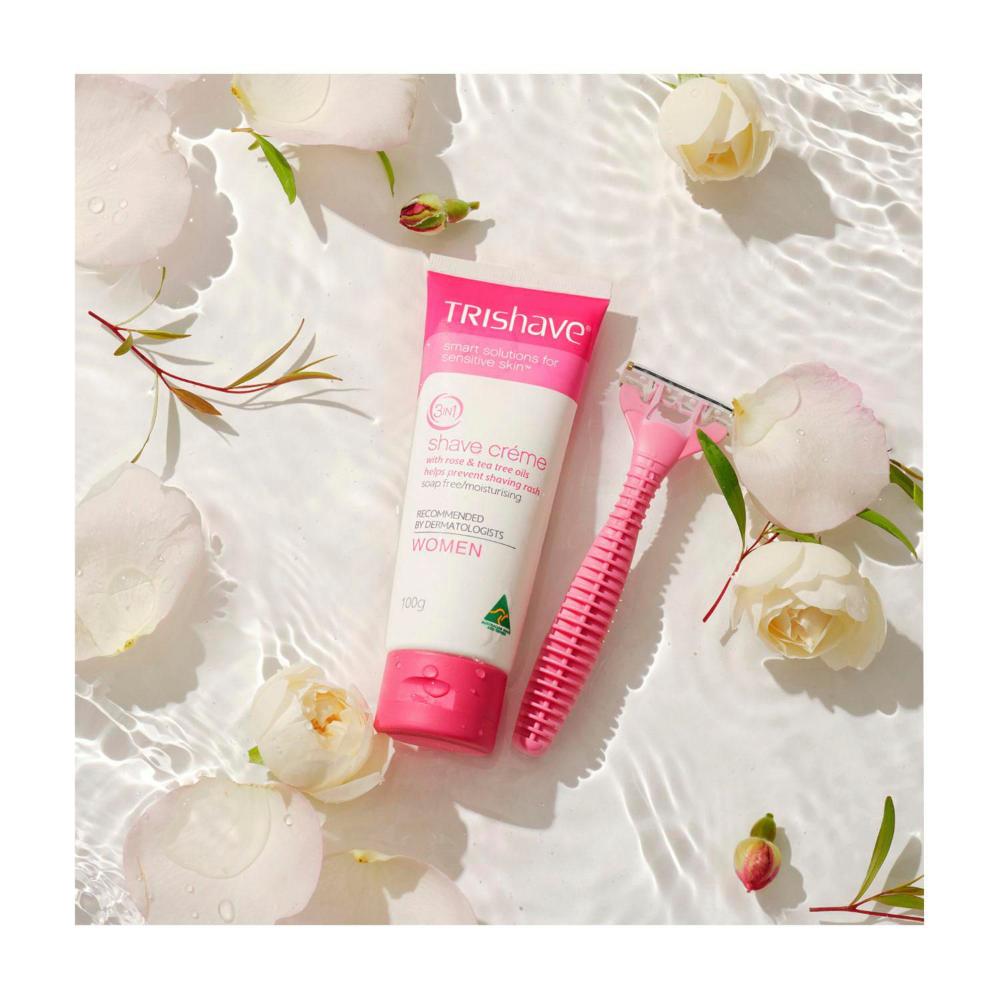 TriShave 3 In 1 Shaving Creme For Women - 100g
