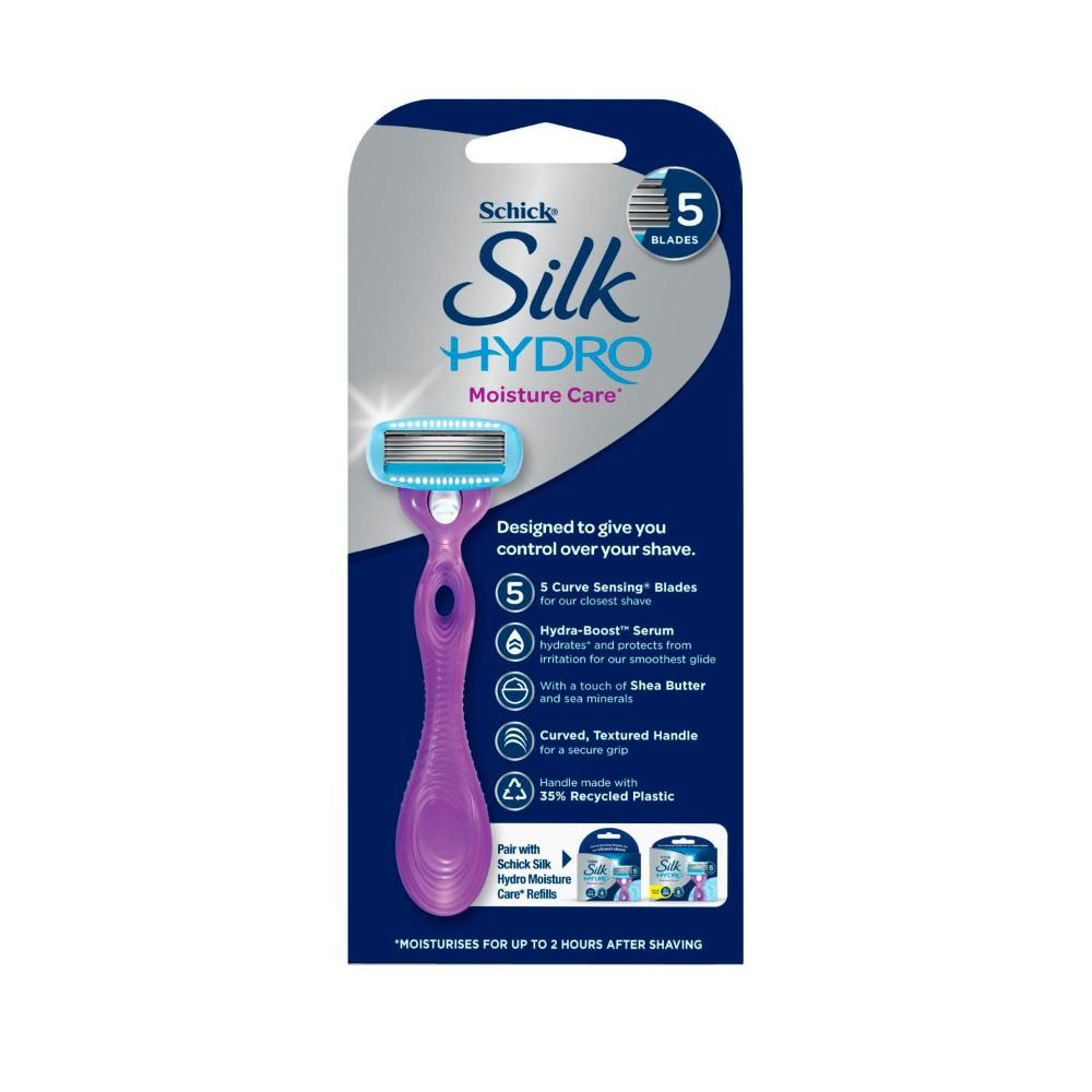 Schick Silk Hydro Moisture Care Razor Kit + 2 Refill Blades - 1 Each