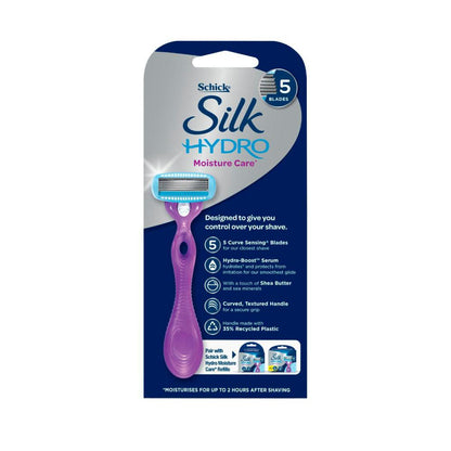 Schick Silk Hydro Moisture Care Razor Kit + 2 Refill Blades - 1 Each