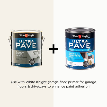 White Knight Ultra Pave Quick Dry Concrete Paint - 1L - White