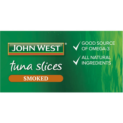 John West Smoked Yellowfin Tuna Slices 125g