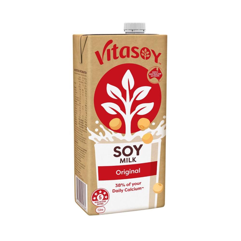 Vitasoy Natural Creamy Long Life Soy Milk 1l - 1L