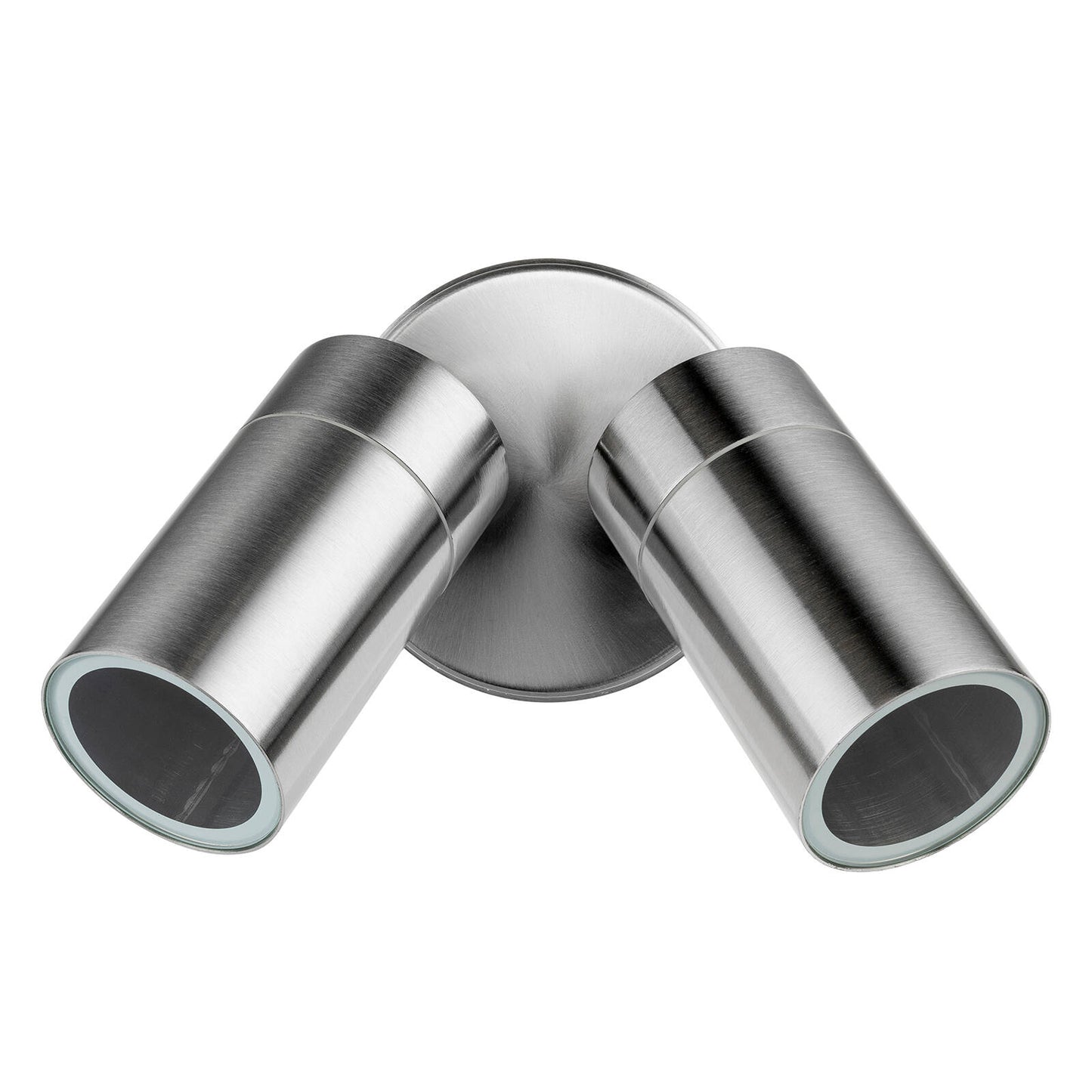 Brilliant Stainless Steel Coolum Wall Light - 2 Head