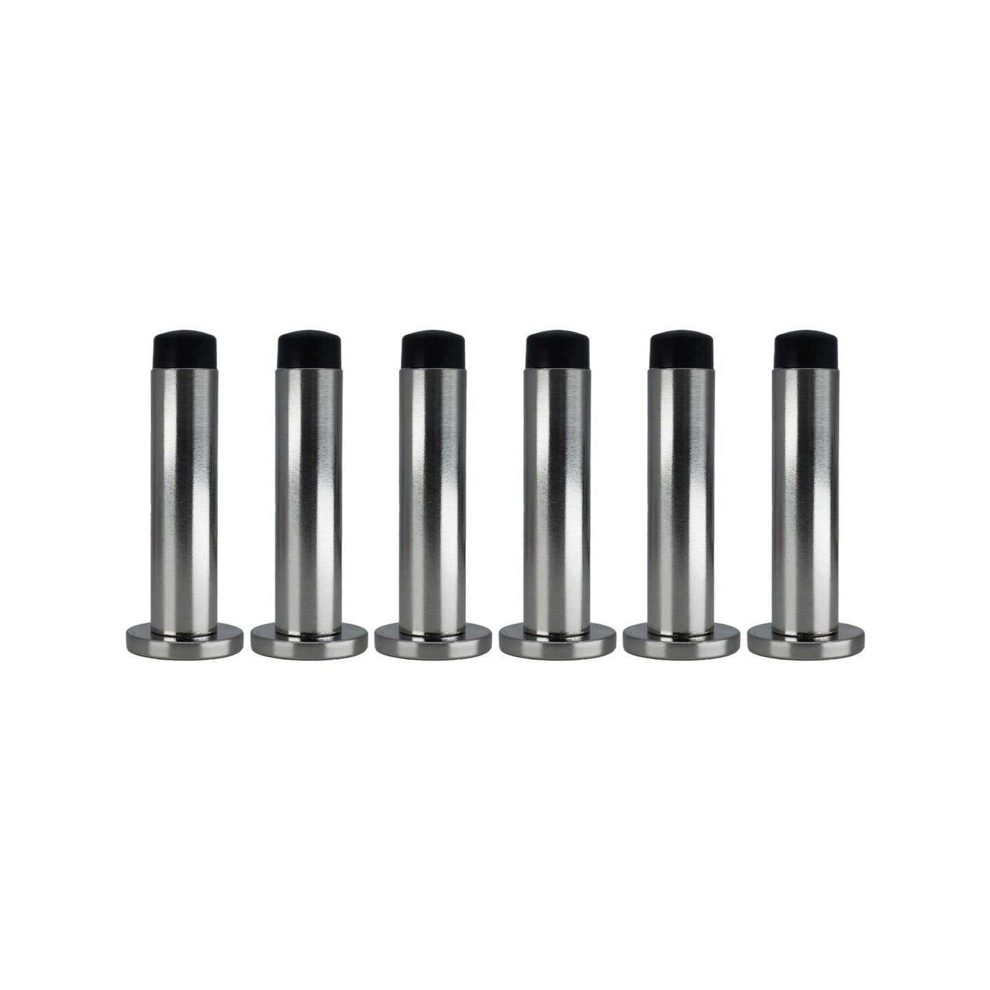 Adoored Satin Chrome Monument Door Stop 85mm 6 Pack
