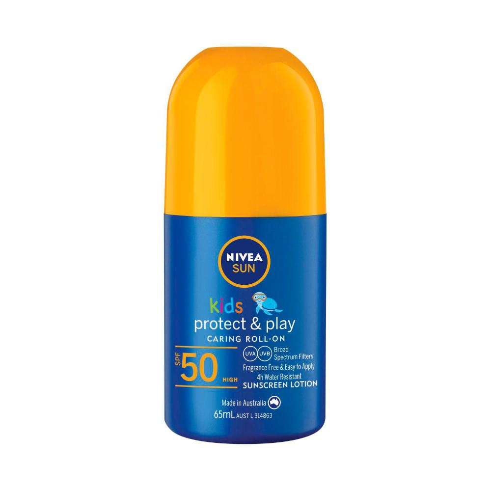 Nivea Sun Kids Protect & Play SPF 50 Roll-on Sunscreen - 65mL