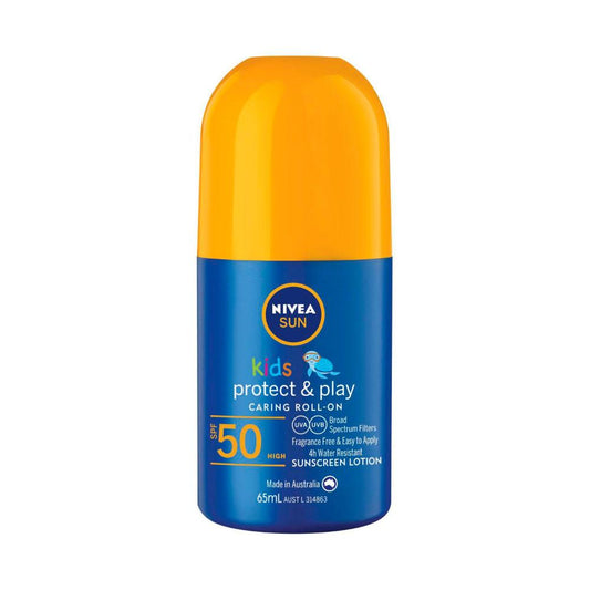 Nivea Sun Kids Protect & Play SPF 50 Roll-on Sunscreen - 65mL