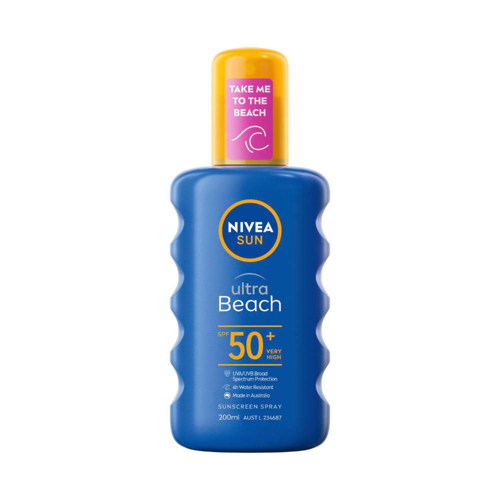 Nivea Sun Ultra Beach SPF 50+ Sunscreen Spray - 200mL