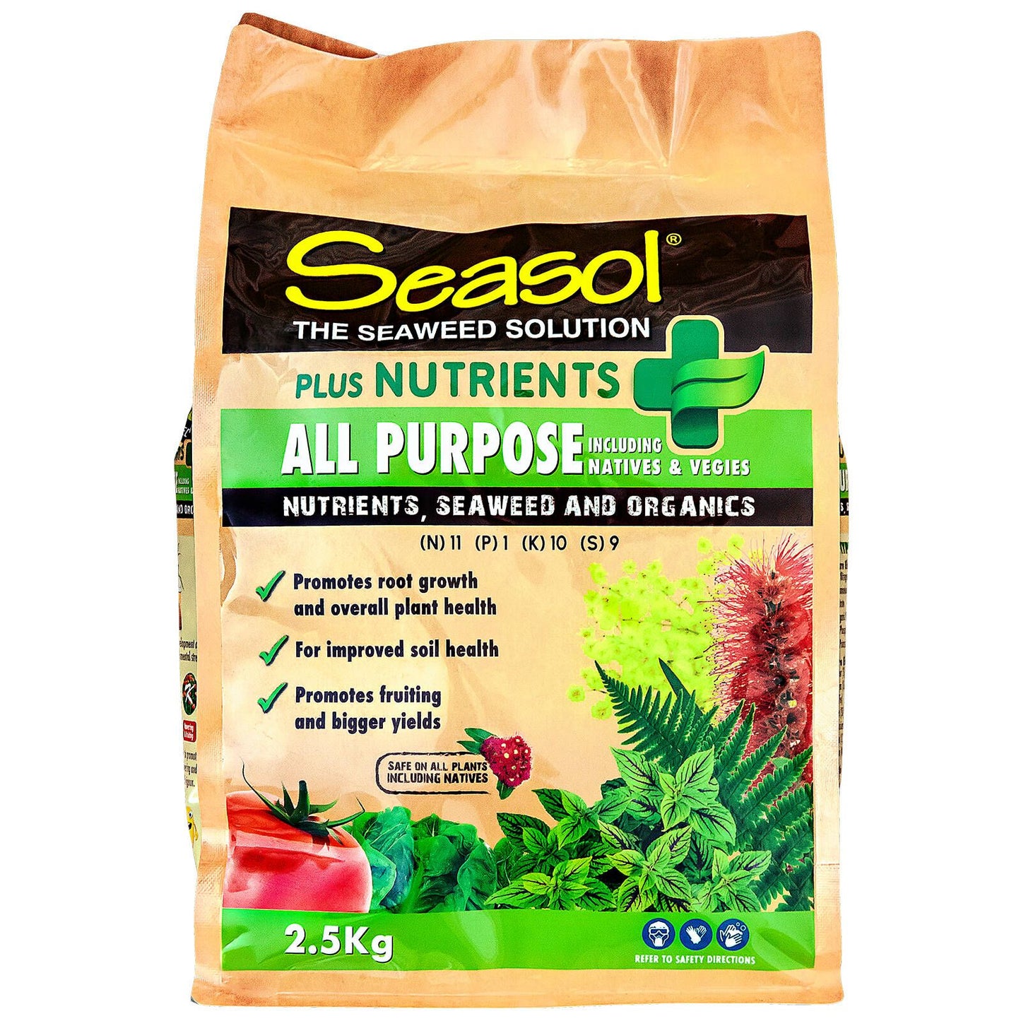 Seasol Plus Nutrients All Purpose - 2.5kg - 195 x 300 x 96mm