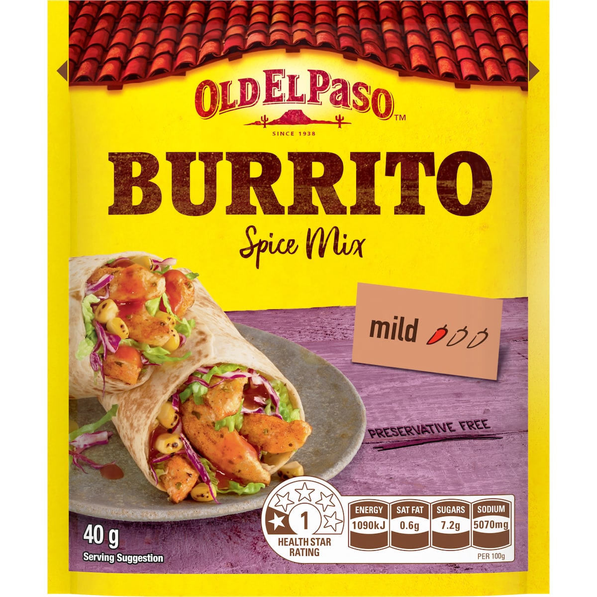 Old El Paso Burrito Spice Mix 40g