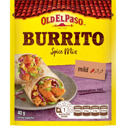 Old El Paso Burrito Spice Mix Burrito Spice Mix 40g