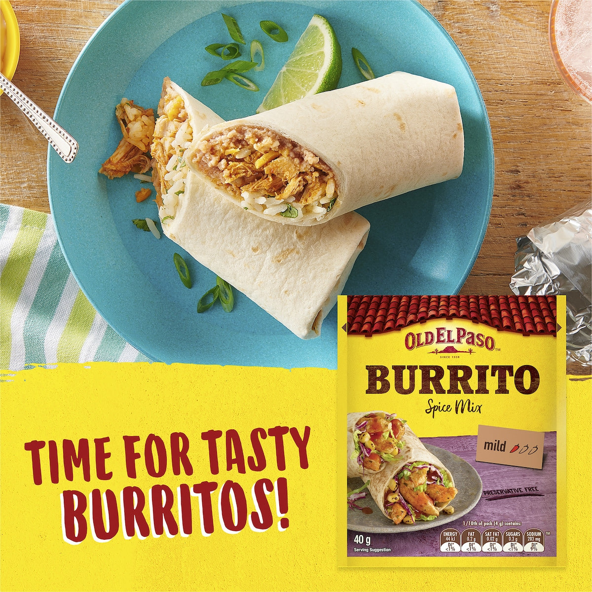 Old El Paso Burrito Spice Mix 40g