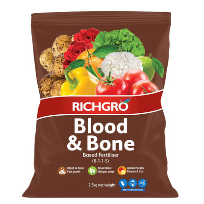 Richgro Blood And Bone Based Fertiliser 2.5kg
