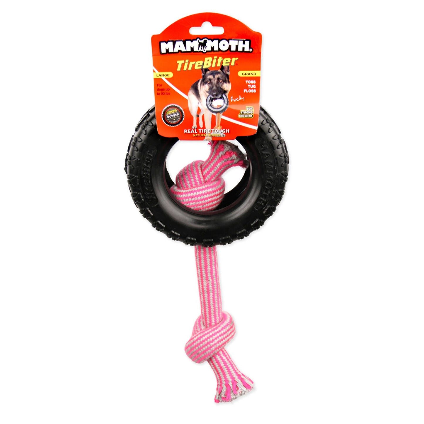 Mammoth Tirebiter Rope Dog Toy - Large