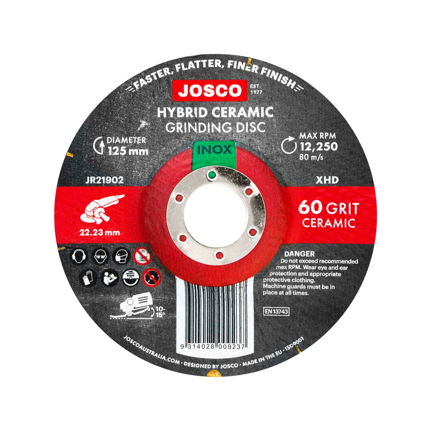 Josco Hybrid Ceramic Grinding Disc - 125mm - 60g