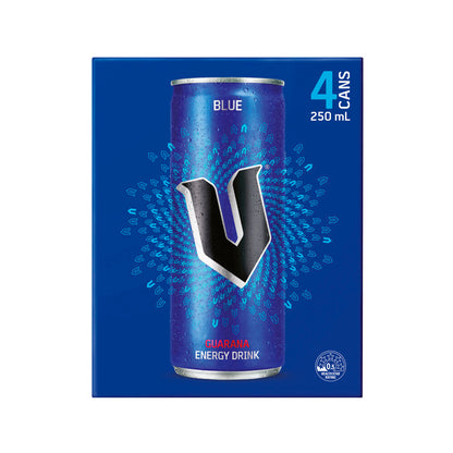 V Blue Energy Drink 4x250ml - 4 pack