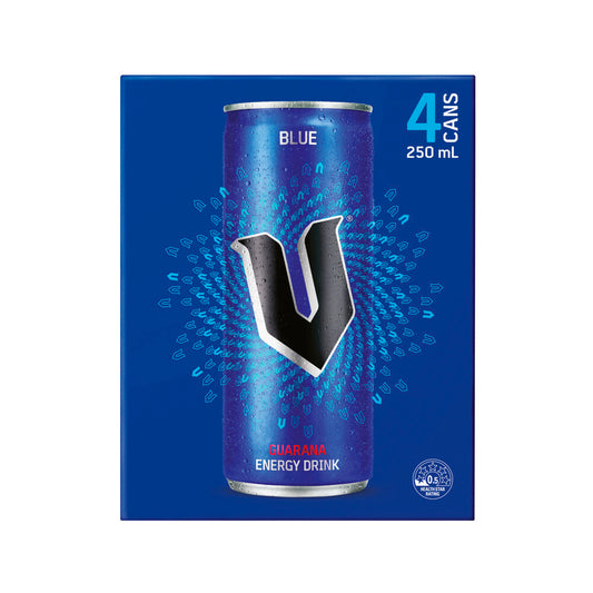 V Blue Energy Drink 4x250ml - 4 pack