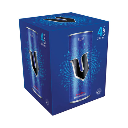 V Blue Energy Drink 4x250ml - 4 pack