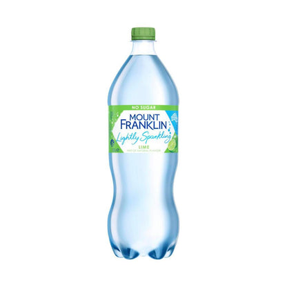 Mount Franklin Lightly Sparkling Water Lime Bottle - 1.25L