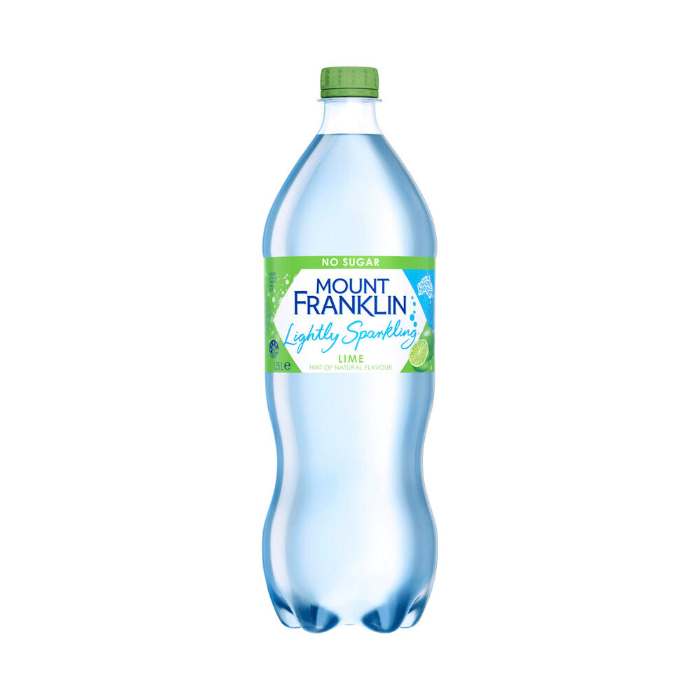 Mount Franklin Lightly Sparkling Water Lime - 1.25L