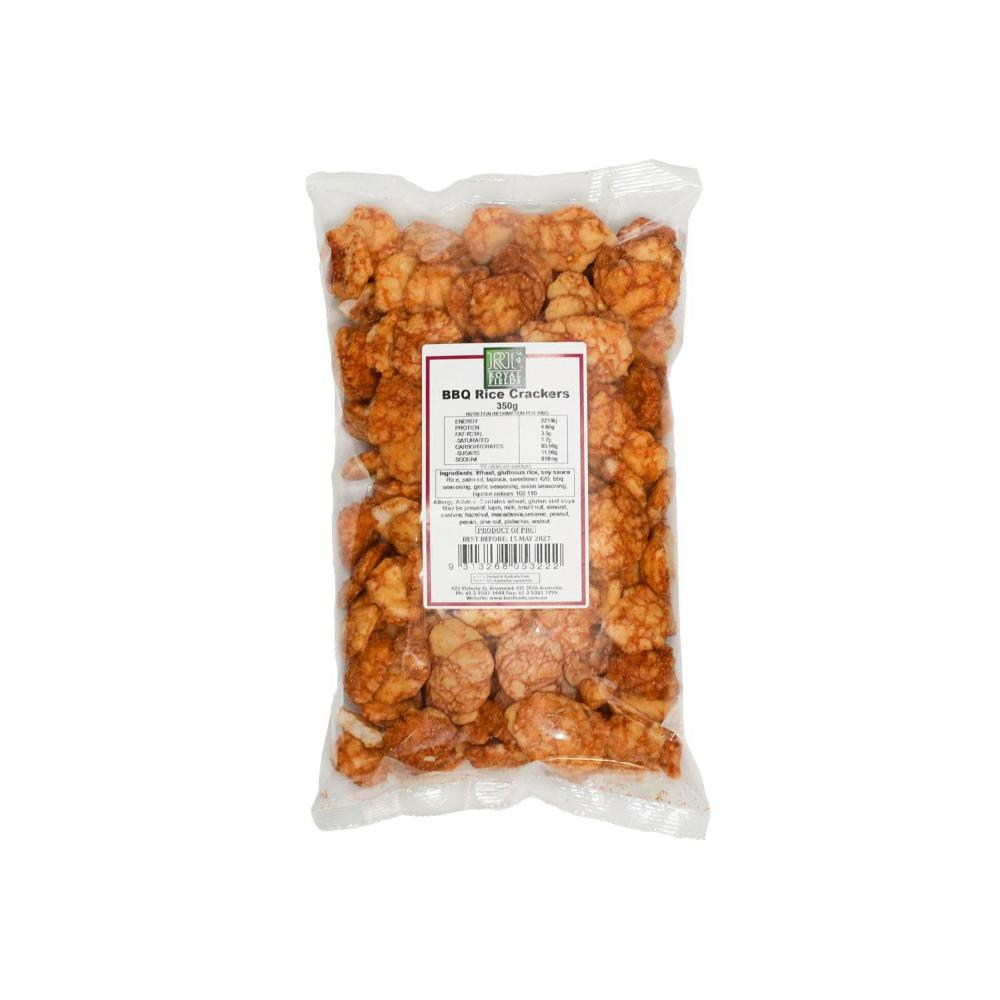 Royal Fields Baked Bbq Rice Crackers - 350g