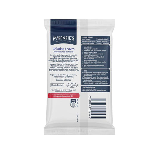 McKenzie's Gelatine Leaves - 20g