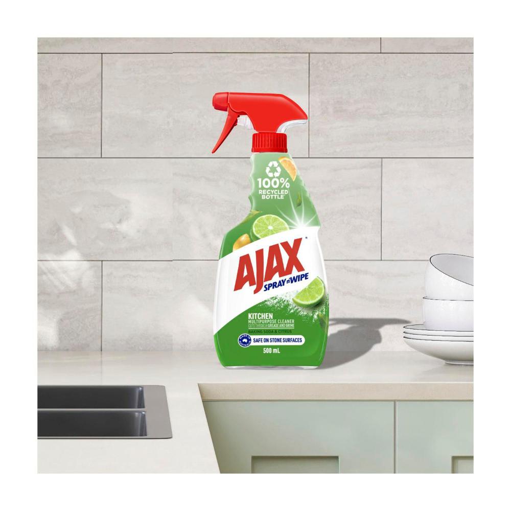 Ajax Spray N Wipe Kitchen Stone Safe Cleaner Trigger Pack - 500mL