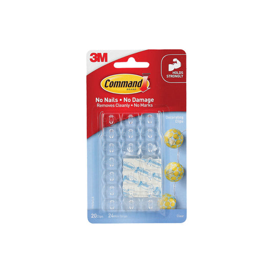 Command 17026clr Clips Decorator Clear - 20 pack