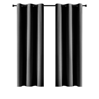 Claremont Ori Eyelet Blockout Curtain - 120 x 223cm - Charcoal