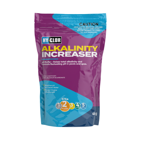 Hy Clor Alkalinity Increaser - 4kg Soft Pack - Sodium Bicarbonate - pH Control