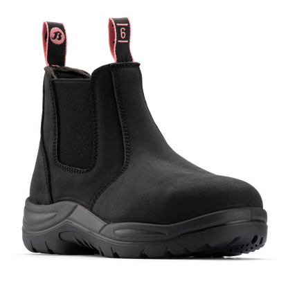 Bata Industrials Women's Black Juno Slip On Safety Boot - US 7