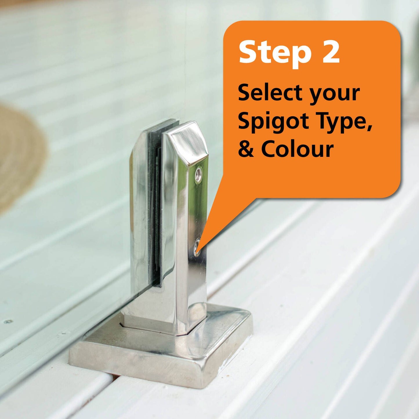 ProtectorAl Friction Fit Handrail Wall Bracket - 26mm