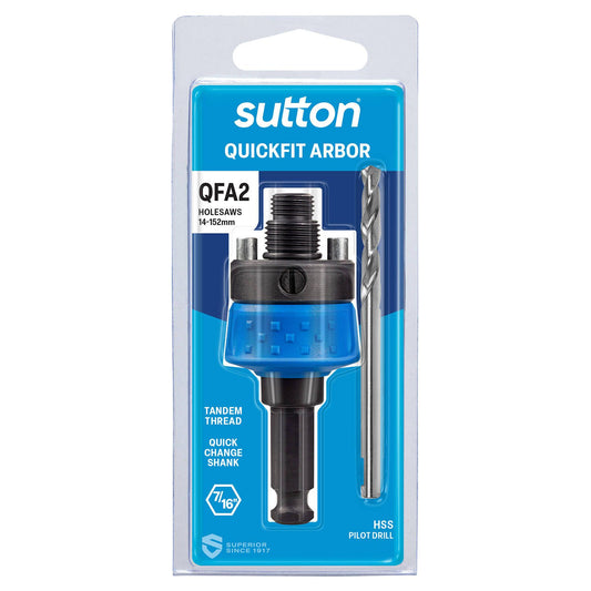 Sutton Tools Quickfit Holesaw Arbor - 14-152mm